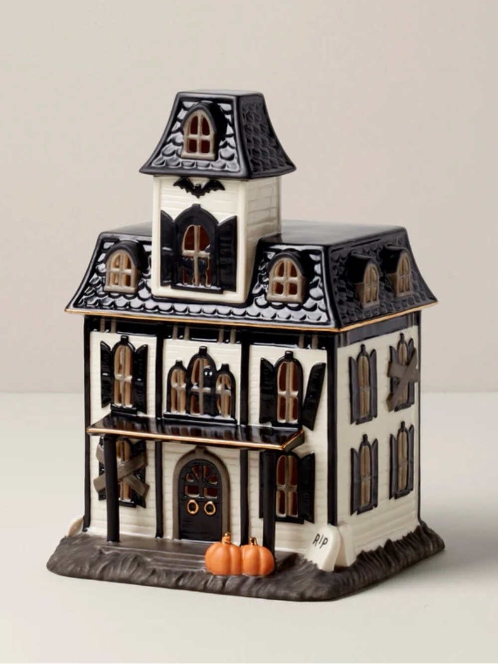 Lenox Vintage Halloween Lit House Figurine